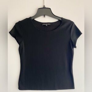 Briggs New York black short sleeve top, Size Petite Small